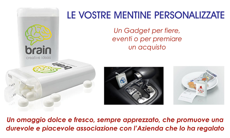 Mentine - gadget personalizzati - Munus pubblicità - Fermo